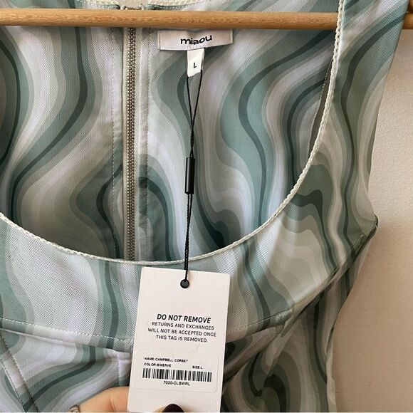Miaou Campbell Corset Top in Swerve - Picture 5 of 8